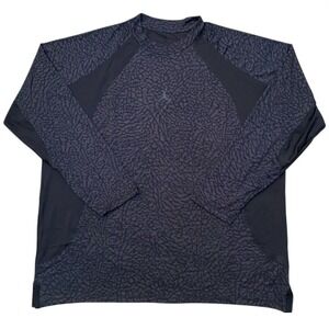 Nike Air Jordan Dri-FIT ADV Long Sleeve Shirt Men Size XL Elephant Print NEW
